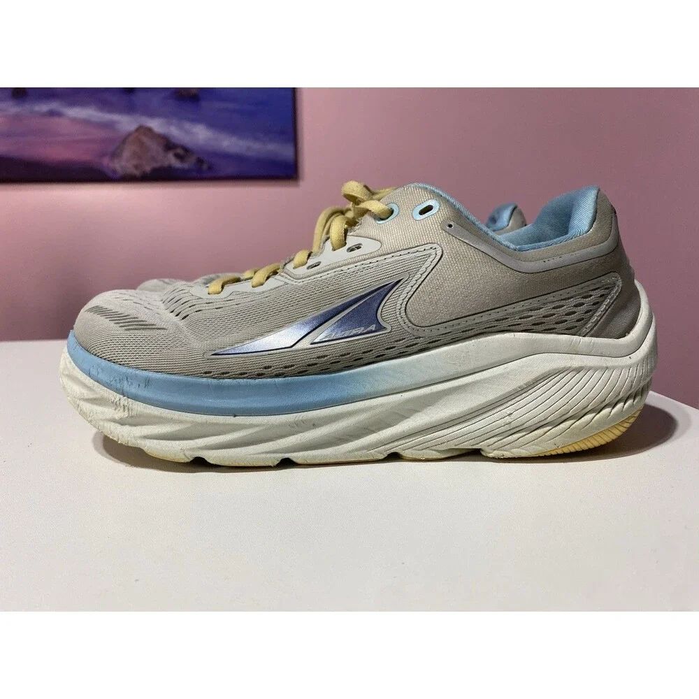 Altra Via Olympus Women 9 Grey Blue‎ Running Shoes Road Gym Sneaker AL0A82CR224